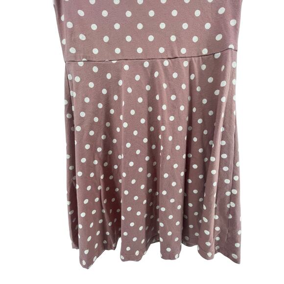 The Children's Place Girls Mauve Polka Dot Dress Youth Size Large 10/12 - Picture 4 of 7